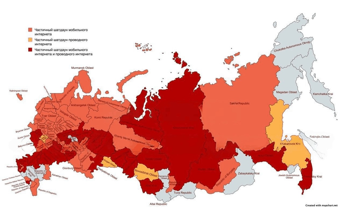 Отключения интернета в России: рекордные сбои, убытки и новая цифровая реальность