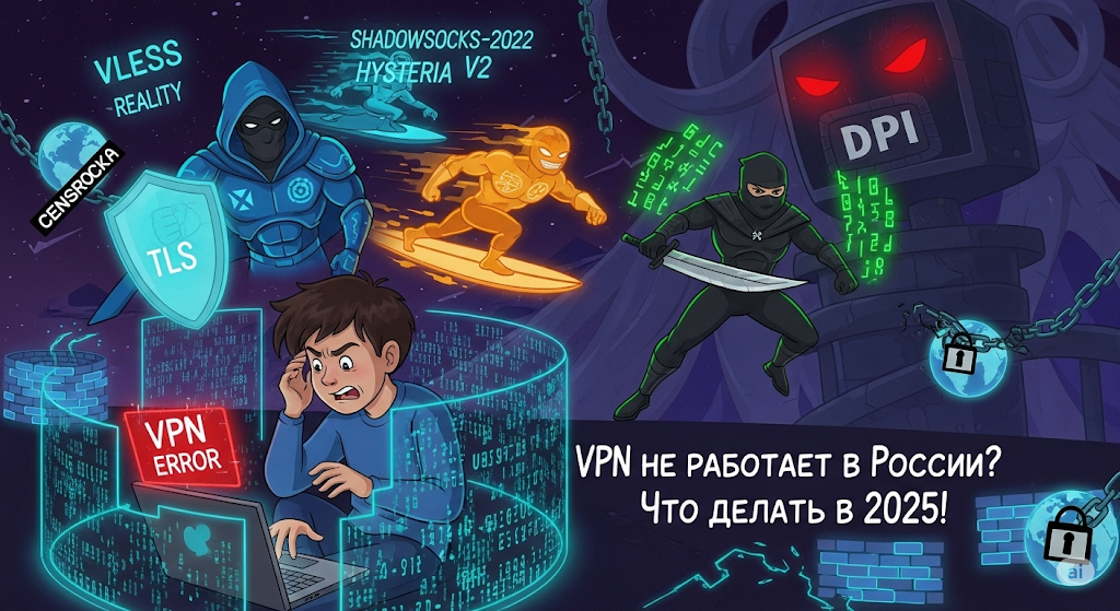 VPN не работает в июле 2025: Полное руководство по решению и Обходу Блокировок